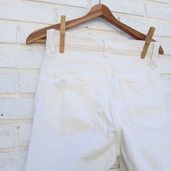Gap Cheeky Sky High White Jeans Size 4 Tall - Picture 7 of 9